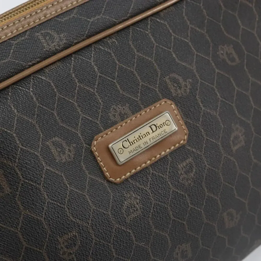 Dior Honeycomb Canvas Clutch Bag Black